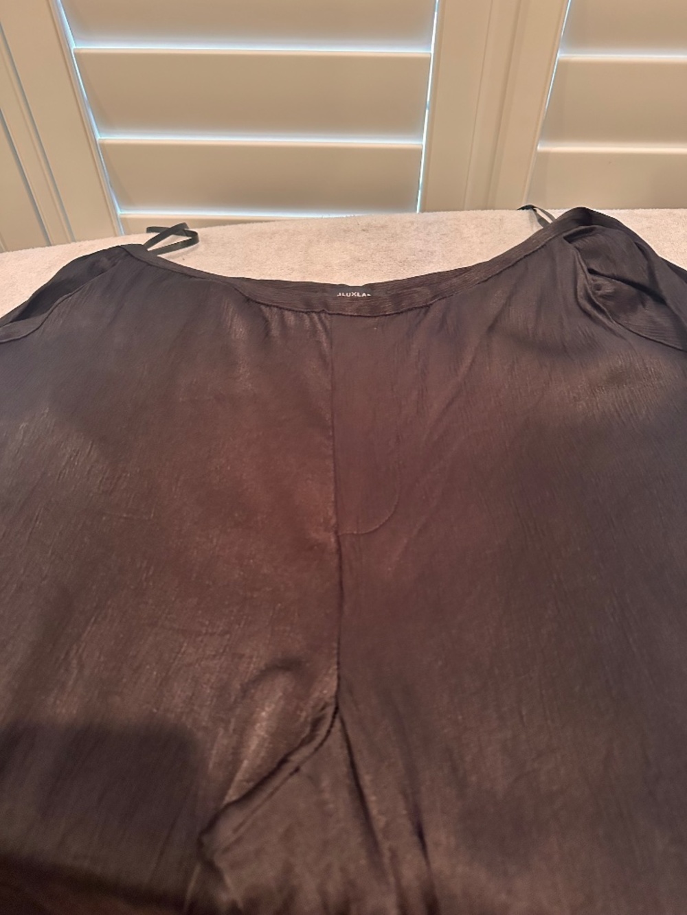 Black Bustier (L) and Satin Pants (M) set - Picture 15 of 16